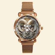 Load image into Gallery viewer, Embrace Your Star Sign: Astrological Sign Quartz Watch - Personalized Gift for Astrology Lovers Quartz Watch PopCulturePrints
