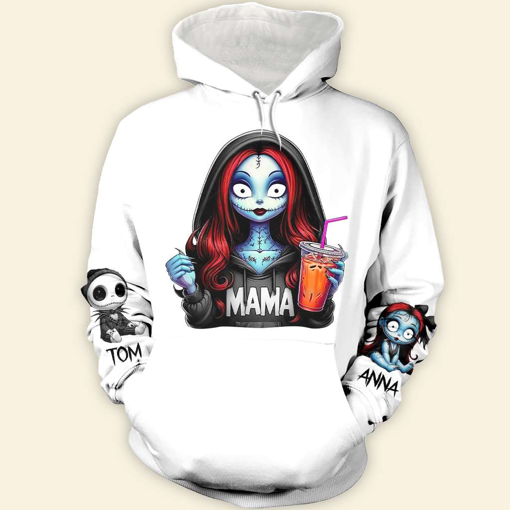 Horror Christmas Mama Personalized Hoodie AOP Products PopCulturePrints