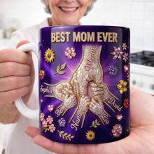 Load image into Gallery viewer, Best Mom Ever - Personalized Pinky Promise Mom Coffee Mug - Unique Gift for Mom, Grandma, or Any Special Woman Coffee Mug PopCulturePrints
