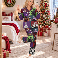 Load image into Gallery viewer, "Spread Joy with Customized Holiday Cheer - Fun Holiday Pajama Set, Perfect Personalized Gift for Everyone"
