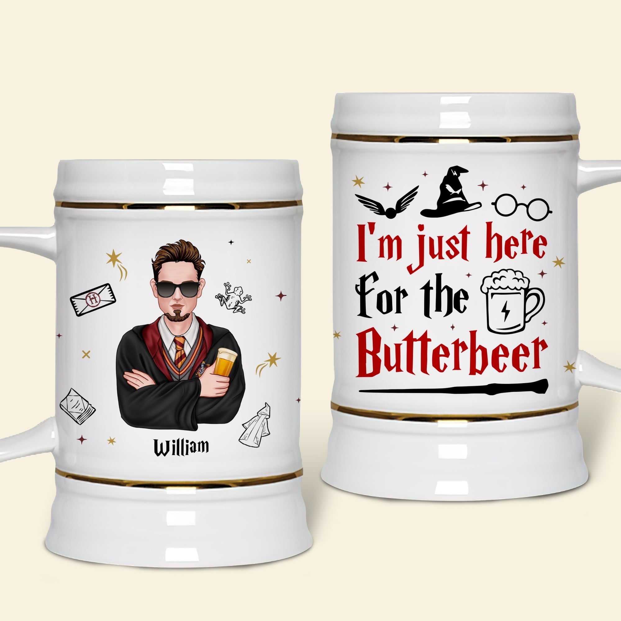 Personalized Harry Potter Butterbeer Mug