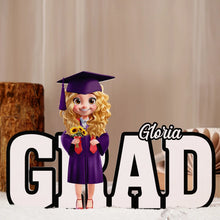 Load image into Gallery viewer, Celebrate Achievements: 3D Effect 2025 Graduation - Personalized Custom Shaped Light Box Light Box PopCulturePrints
