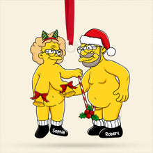 Load image into Gallery viewer, Custom Cartoon Couple Christmas Ornament - Perfect Holiday Gift for Valentine&#39;s Day Gifts Ornament PopCulturePrints
