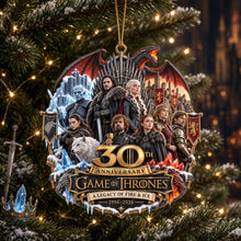 Load image into Gallery viewer, Celebrate 30 Years of Game of Thrones - Custom Christmas Ornament

