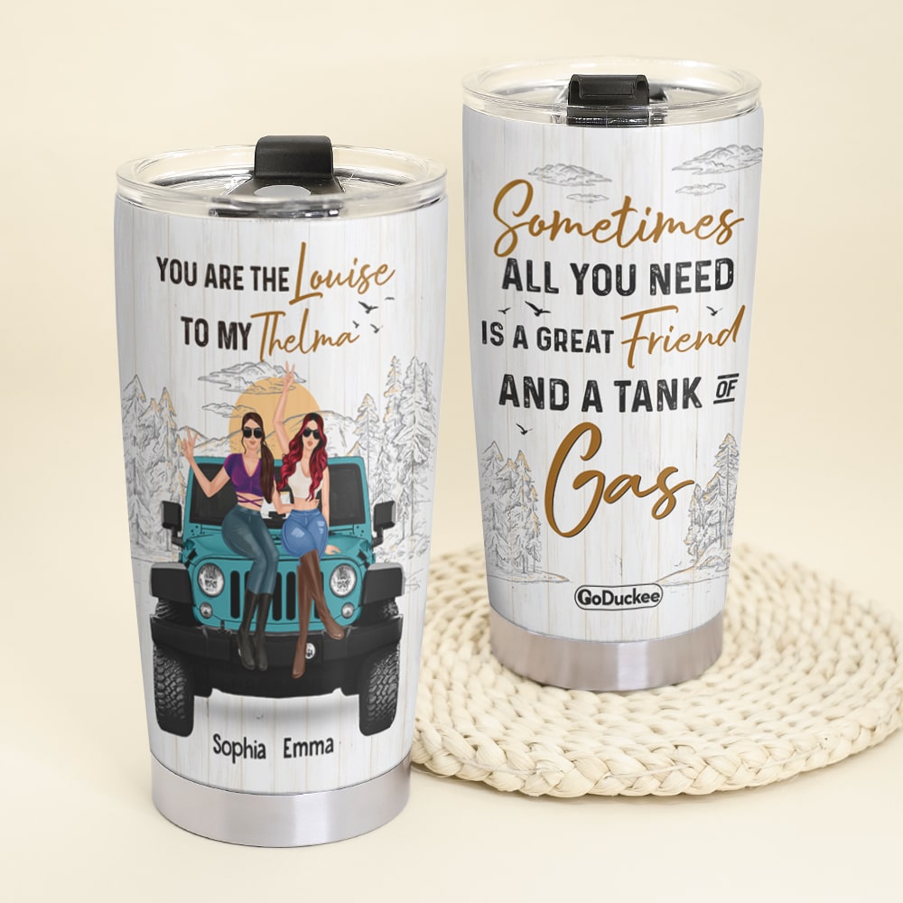 Personalized Thelma and Louise Friendship Tumblers