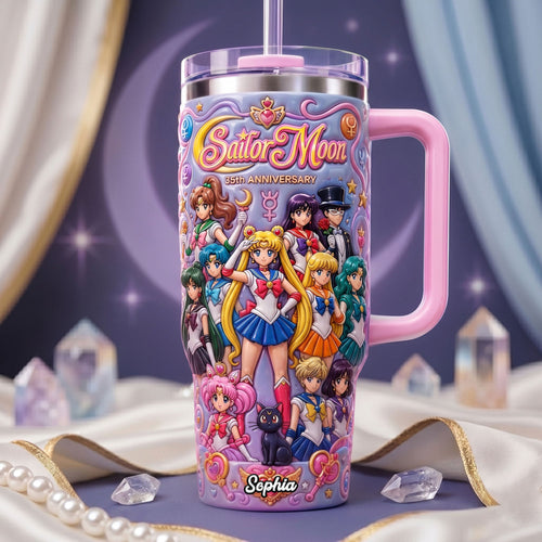 Sailor Moon 35th Anniversary Cosmic Guardians 40oz Tumbler - Personalized Gift for Fans Tumbler Cup PopCulturePrints