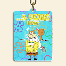 Load image into Gallery viewer, Custom Cartoon Couple Keychain - Perfect 5 Year Anniversary Gift | Valentine&#39;s Day Gifts Keychains PopCulturePrints
