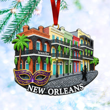 Load image into Gallery viewer, “Celebrate Iconic Memories” - Personalized New York Ornament - Custom Gift for Friends and Family Ornament PopCulturePrints
