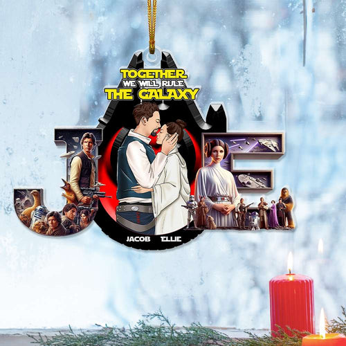 Custom Galaxy Couple Ornament - Personalized Acrylic Gift for Valentine's Day Gifts Ornament PopCulturePrints
