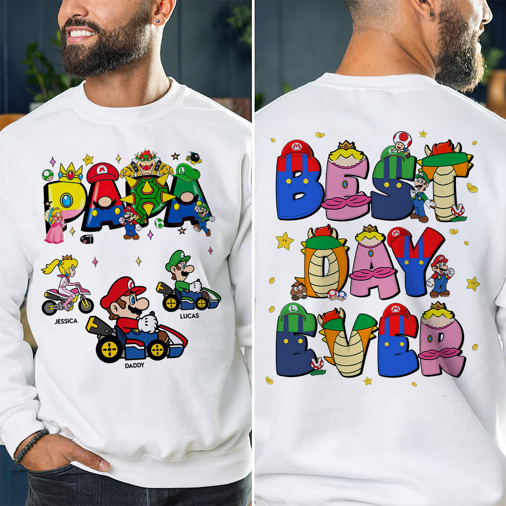 Best Day Ever Dad Shirt - A Personalized Gift for Awesome Dads Shirts PopCulturePrints