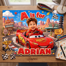 Load image into Gallery viewer, Little Racer Jigsaw Puzzle - Custom Photo Gifts For Kids 01natn130726 Jigsaw Puzzles PopCulturePrints
