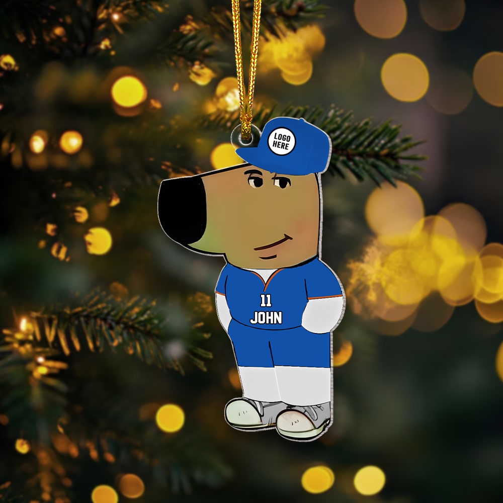 Custom Baseball-Themed Acrylic Ornament for Sports Fans Ornament PopCulturePrints