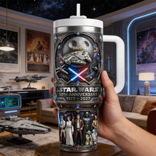 Load image into Gallery viewer, Celebrate 50 Years of Star Wars - Personalized 40oz Tumbler for Cosmic Lovers Tumbler Cup PopCulturePrints
