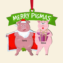 Load image into Gallery viewer, Funny Pig Couple Personalized Ornament for Christmas - Valentine&#39;s Day Gifts Ornament PopCulturePrints

