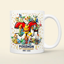 Load image into Gallery viewer, "Celebrate the Fun of Pokémon!" - Cute Monster Squad Coffee Mug, Personalized Gift for Pokémon Fans Coffee Mug PopCulturePrints
