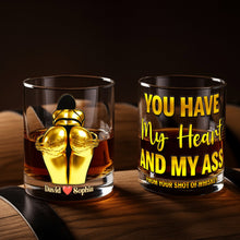 Load image into Gallery viewer, You Have My Heart Round Glass - Unique Personalized Gifts for Couples Glass PopCulturePrints

