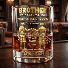 Load image into Gallery viewer, Brotherhood in Adventure - Personalized Anime Adventure Brother Round Glass Glass PopCulturePrints
