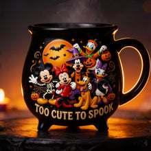 Load image into Gallery viewer, Cute Halloween Night Ceramic Cauldron Mug - Personalized Halloween Gifts 03pgdt220826 Cauldron Mug PopCulturePrints
