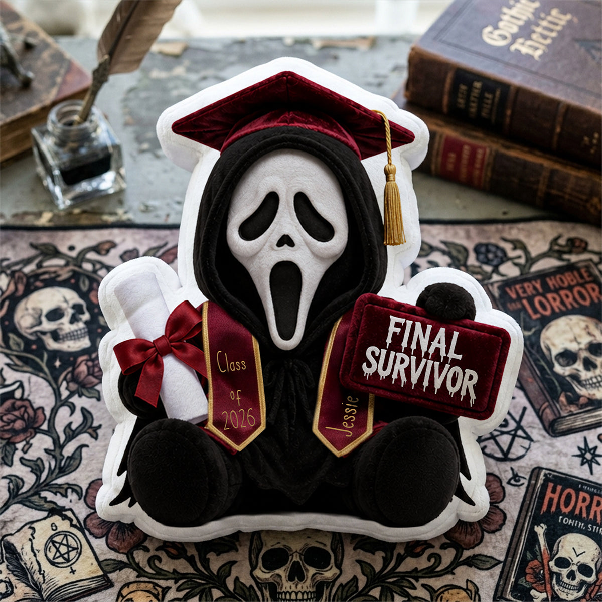 Final Survivor - Celebrate Graduation Custom Shape Pillow - Personalized Gifts For Graduates Pillow PopCulturePrints