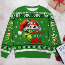 Load image into Gallery viewer, Personalized Ugly Christmas Sweater for Grandma - Be a Mimi
