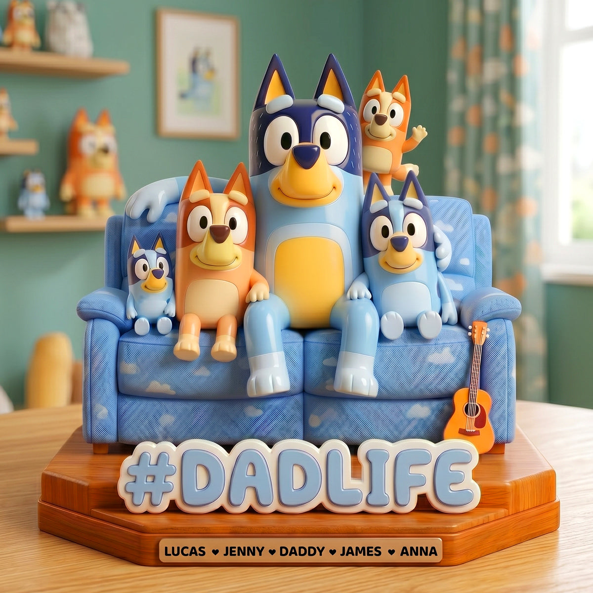 #DADLIFE - Celebrate Fatherhood with Personalized Dad Life Acrylic Plaque - Custom Gifts for Dad, Grandpa, and More Shaped Plaques PopCulturePrints