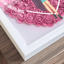 Load image into Gallery viewer, She Rose Against All Odds - Personalized Flower Shadow Box Flower Shadow Box PopCulturePrints
