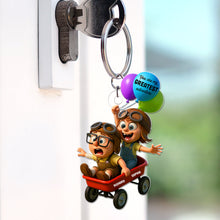 Load image into Gallery viewer, You Are My Greatest Adventure Keychain - Personalized Gifts for Couples Keychains PopCulturePrints
