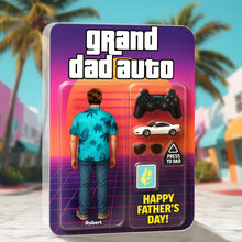 Load image into Gallery viewer, “Level Up Your Dad Game!” - Game Dad Plaque - Personalized Gift for Dad, Grandpa, and Gaming Enthusiasts Shaped Plaques PopCulturePrints
