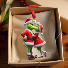 Load image into Gallery viewer, Personalized Romantic Couple Christmas Ornament - Custom Holiday Keepsake for Valentine&#39;s Day Gifts Ornament PopCulturePrints
