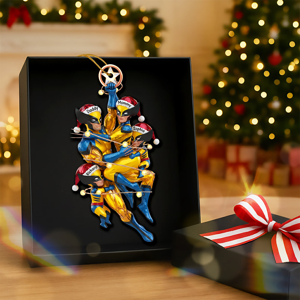 Family Tree Ornament - A Personalized Christmas Gift for All Family Members Ornament PopCulturePrints