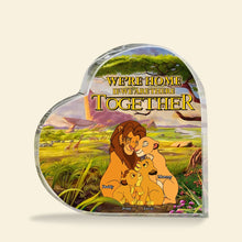 Load image into Gallery viewer, Personalized Family Heart Plaque - Together We&#39;re Home Shaped Plaques PopCulturePrints
