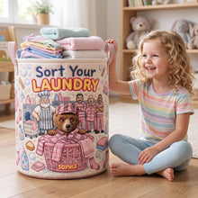 Load image into Gallery viewer, Fun Color Bleeding Quilted Laundry Basket, Personalized Gifts 02qhqn110726 Laundry Basket PopCulturePrints
