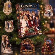 Load image into Gallery viewer, “You know you love me. XOXO, Gossip Girl” - Iconic TV Drama Moments Advent Calendar Blind Box Ornament - Personalized Gifts for TV Series Lovers Advent Calendar PopCulturePrints
