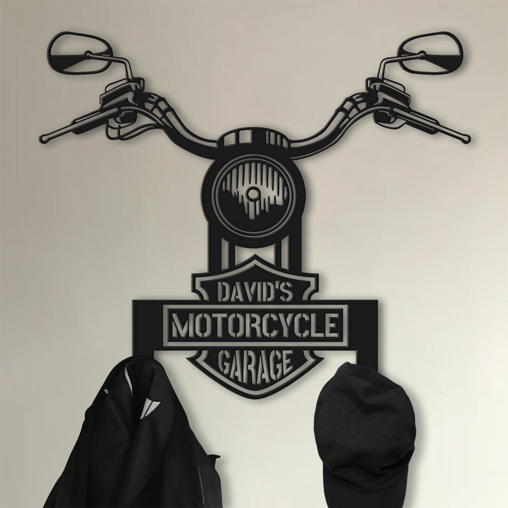 Personalized Motorcycle Garage Metal Wall Art Metal Signs PopCulturePrints