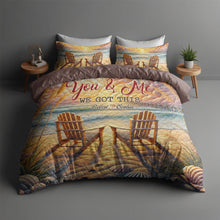 Load image into Gallery viewer, Personalized Couple Quilt Bedding Set - Love &amp; Togetherness Blanket PopCulturePrints

