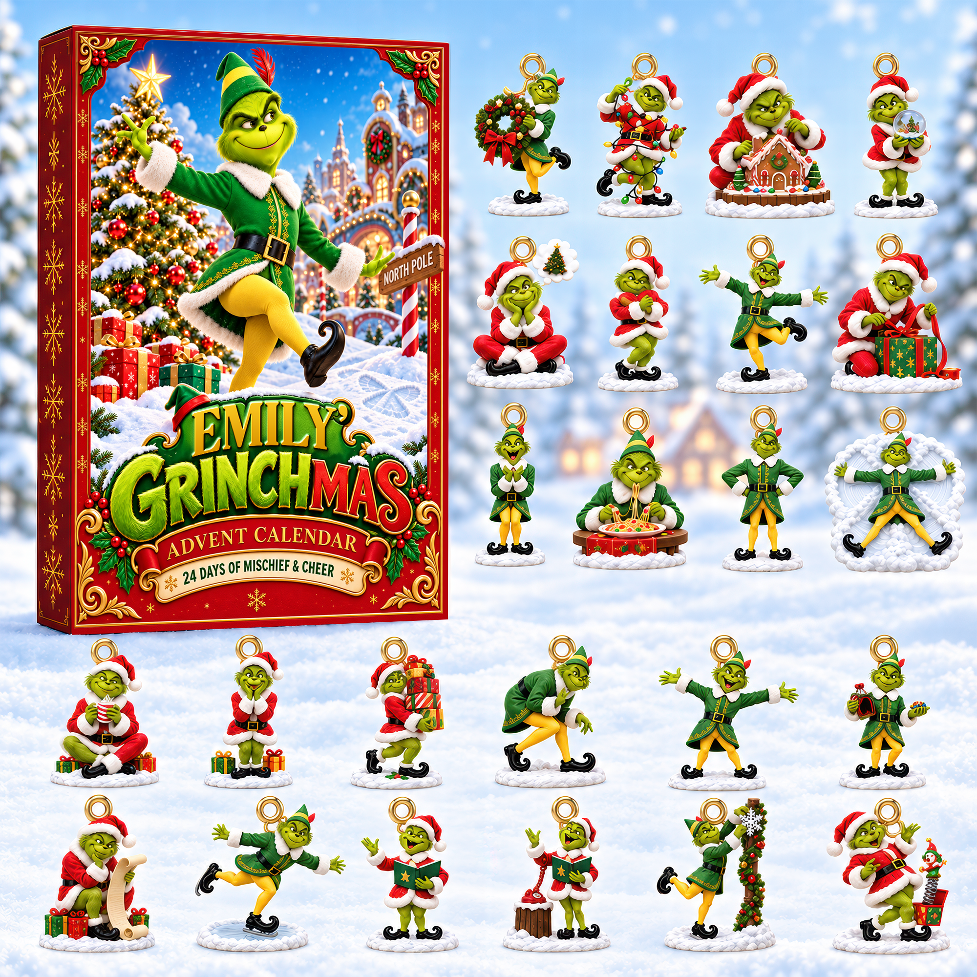 Furry Mischief Christmas Advent Calendar Blind Box - Personalized Christmas Gifts 06paqn141026 Advent Calendar PopCulturePrints