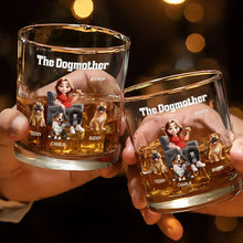 Load image into Gallery viewer, The Dogfather - Custom Whiskey Glass for Dog Lovers, Perfect Gift for Dad &amp; Grandpa Whiskey Glass PopCulturePrints
