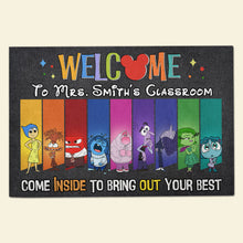 Load image into Gallery viewer, Personalized Classroom Welcome Mat - Inside Out Inspired
