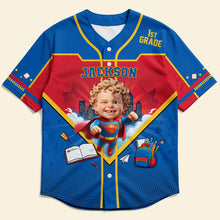 Load image into Gallery viewer, Unleash Your Kid's Superpower: Customize Themed Baseball Jersey - Perfect Gift for School Success!
