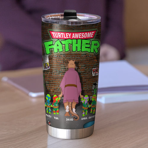 Personalized Ninja-Themed Father Tumbler Tumbler Cup PopCulturePrints