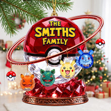 Load image into Gallery viewer, “Celebrate Family Togetherness” - Personalized Creature Family Christmas Ornament
