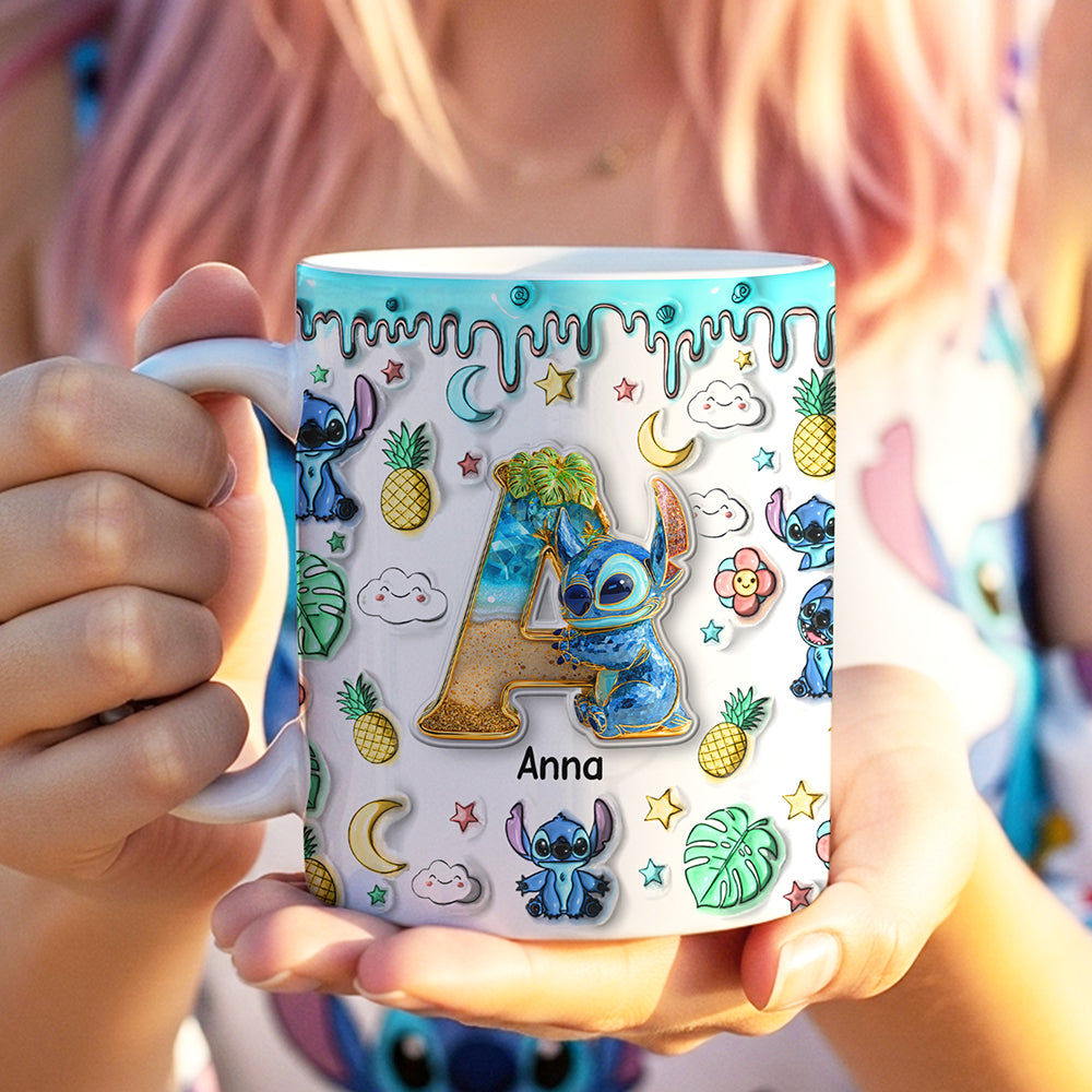 Custom Alphabet Letter Coffee Mug – Personalize Your Gift with Cute Monsters for Any Occasion Coffee Mug PopCulturePrints