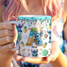 Load image into Gallery viewer, Custom Alphabet Letter Coffee Mug – Personalize Your Gift with Cute Monsters for Any Occasion Coffee Mug PopCulturePrints
