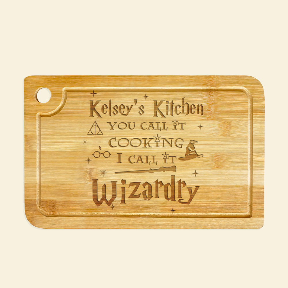 Personalized Wizardry Kitchen Cutting Board