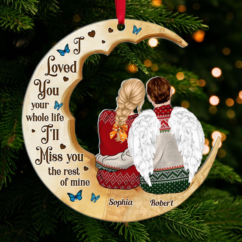 Personalized Memorial Christmas Ornament - Loved Ones in Heaven Ornament PopCulturePrints