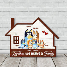 Load image into Gallery viewer, Custom Family Wooden Sign - House Design Wood Sign PopCulturePrints
