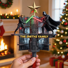 Load image into Gallery viewer, A New Christmas Adventure Acrylic Tree Topper - Personalized Gifts for Star Wars Fans
