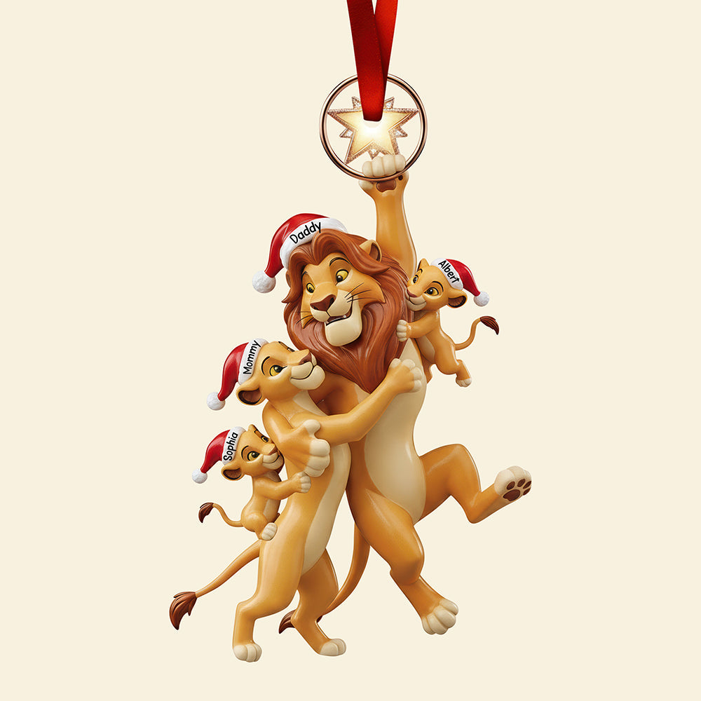 "Celebrate Family Togetherness This Christmas" - Personalized Family Ornament - Gift for Parents, Grandparents & Loved Ones Ornament PopCulturePrints