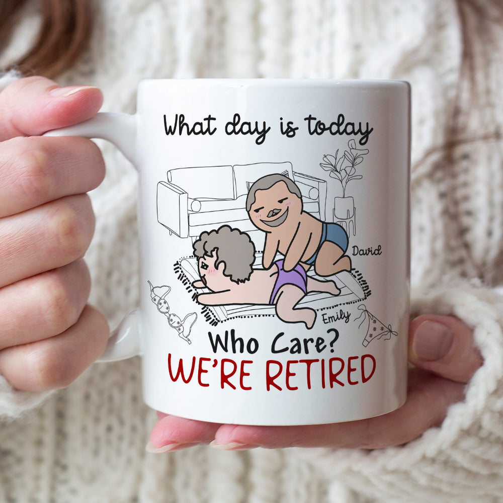 Personalized Retired Couples Coffee Mug Coffee Mug PopCulturePrints