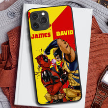 Load image into Gallery viewer, Personalized Deadpool vs Wolverine Phone Case
